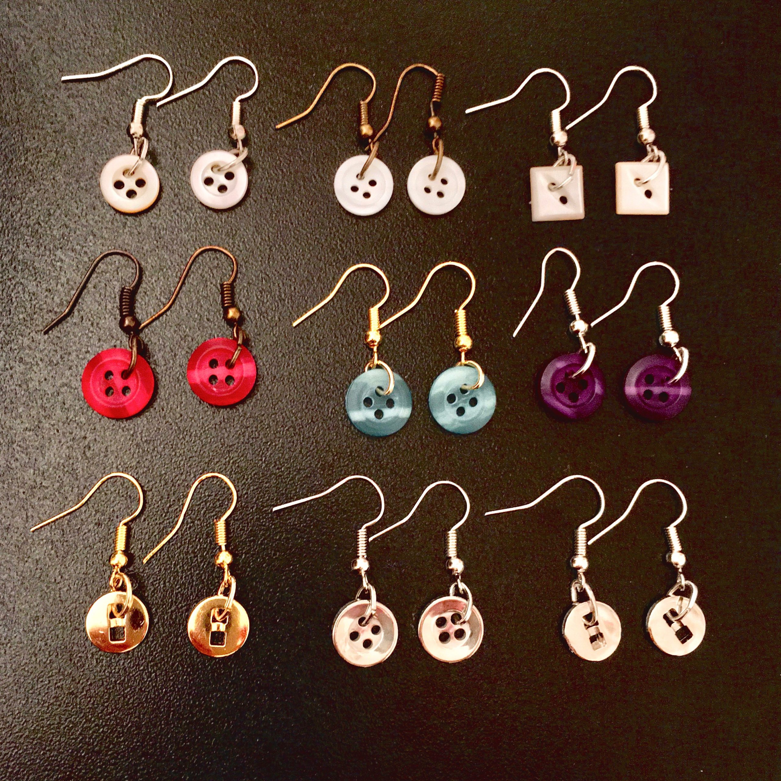 Press Button Earrings 2025