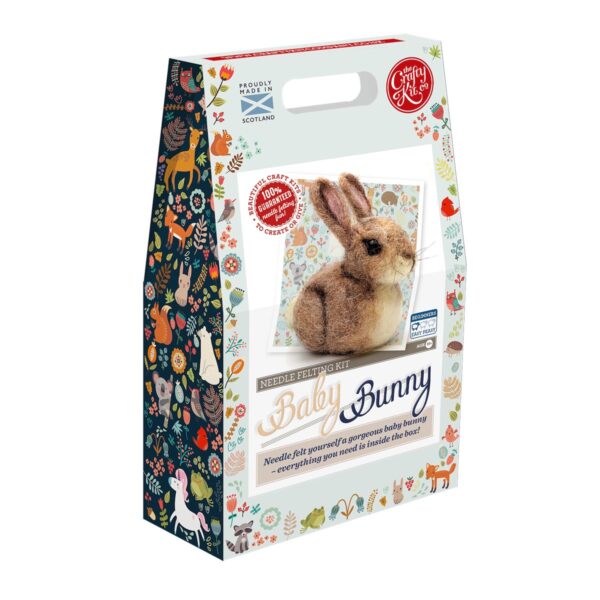 Baby Bunny - Needle Felting Kits - Crafty Kit Company - Image 2