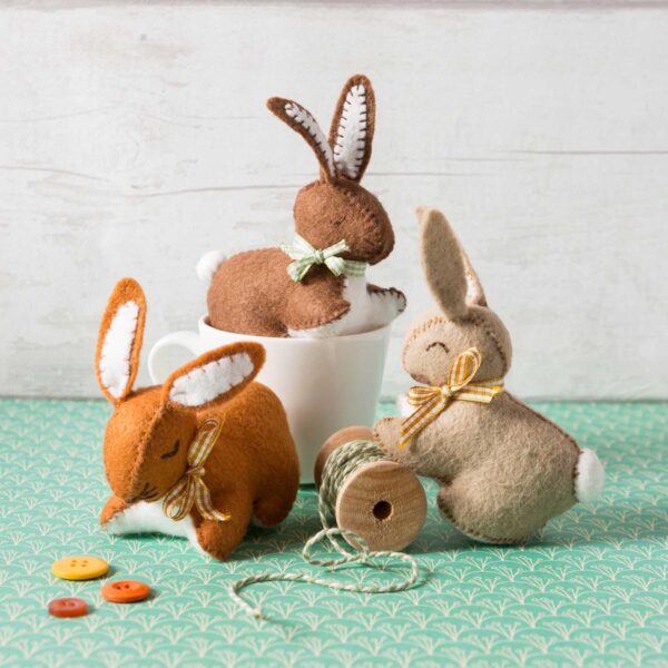 Corinne Lapierre - Trio Of Bunnies - Embroidery Kit