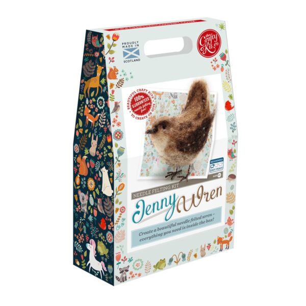 Jenny Wren - Needle Felting Kit - Crafty Kit Company - Image 2