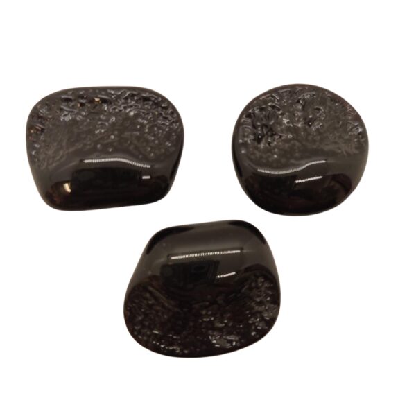 Lionel Nichols - Vintage Glass Black Cliffs Buttons