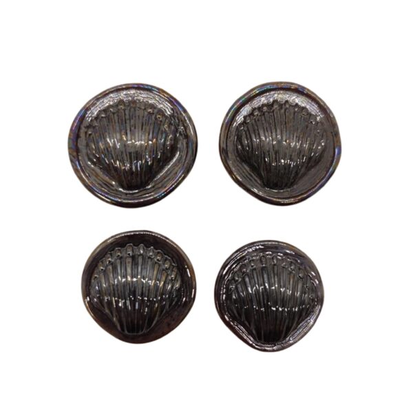 Lionel Nichols - Vintage Glass Dark Shell Buttons