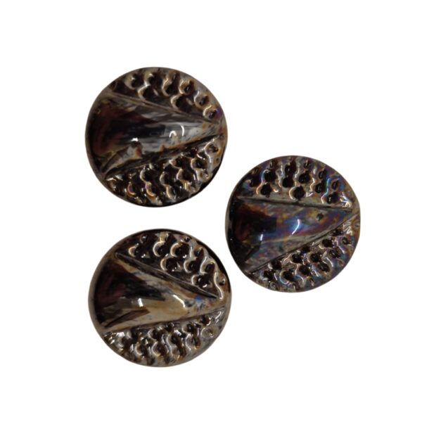 Lionel Nichols - Vintage Glass Pressed Pyramid Buttons