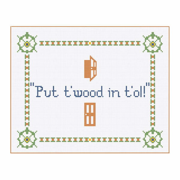 Sew Yorkshire - Counted Cross Stitch Kits - Series of 9 Different Yorkshire Phrases - Image 5