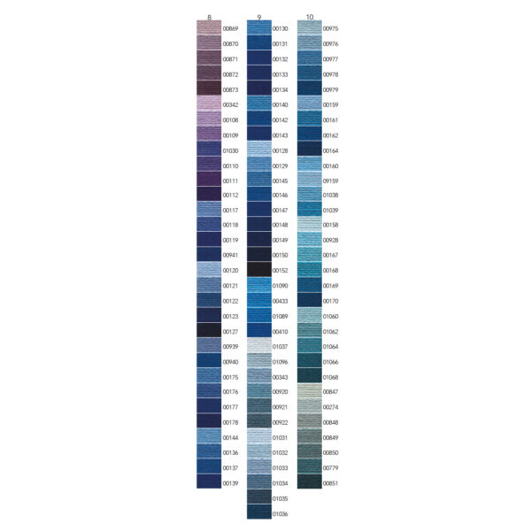 Anchor Stranded Embroidery Cotton - Columns 8-10