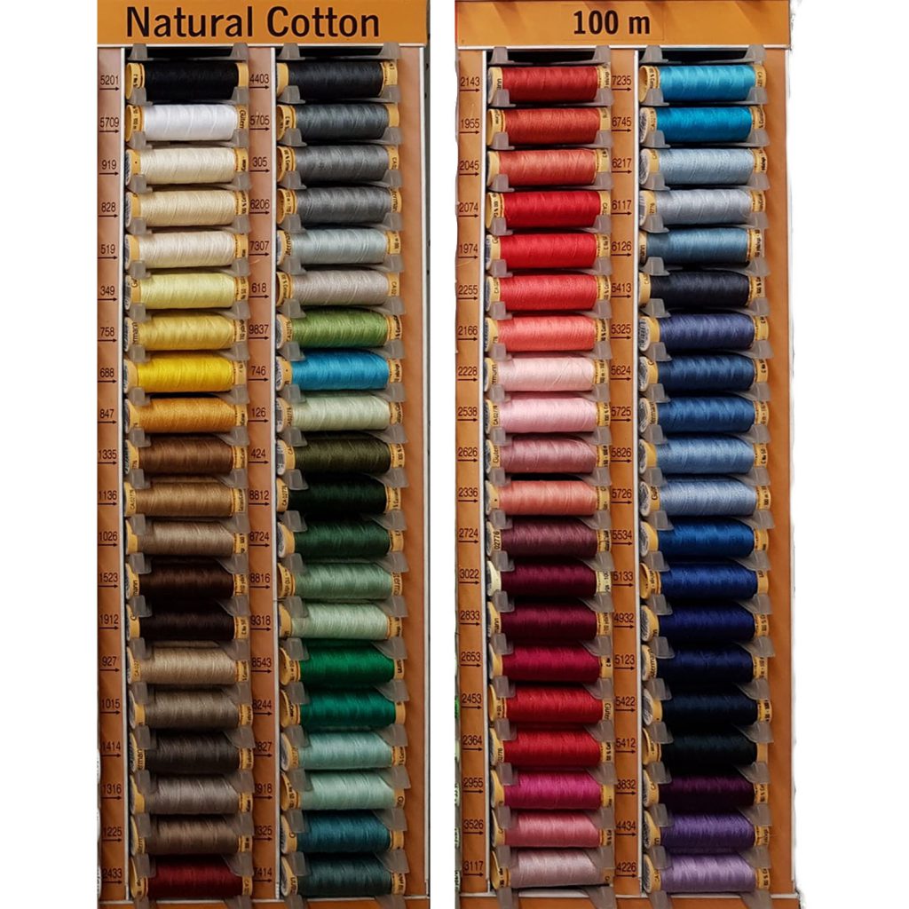 Gutermann Sew All Sewing Thread Natural 100% Cotton 100m Full Colour Range