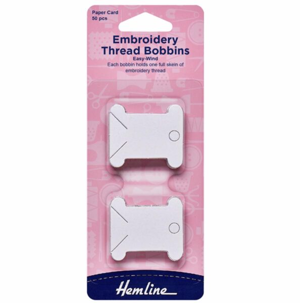 Paper & Plastic Embroidery Floss Bobbins - Stitch Accessories - Image 3