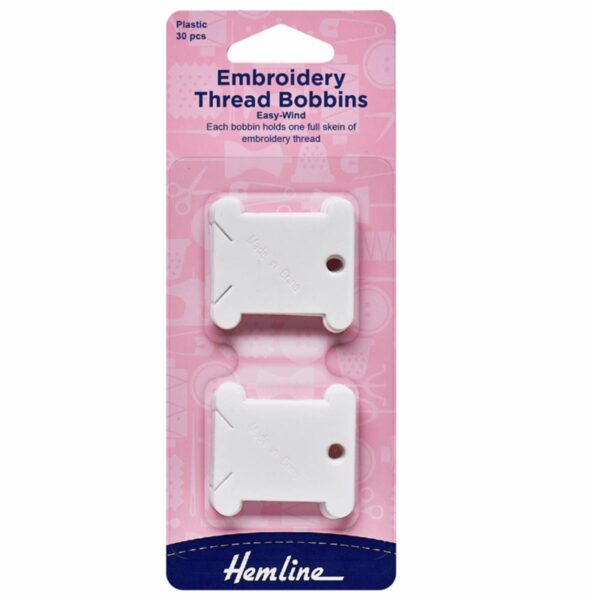 Paper & Plastic Embroidery Floss Bobbins - Stitch Accessories