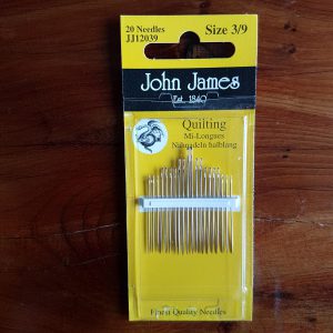 Quilting needles 3/9