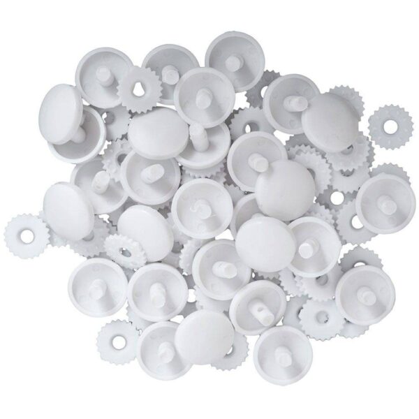 Self-Cover Buttons - Plastic - Various Sizes
