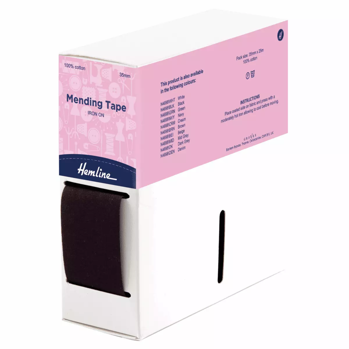 Fabric Mending Tape (Iron-on)- per 1m - Various Colours - Image 14