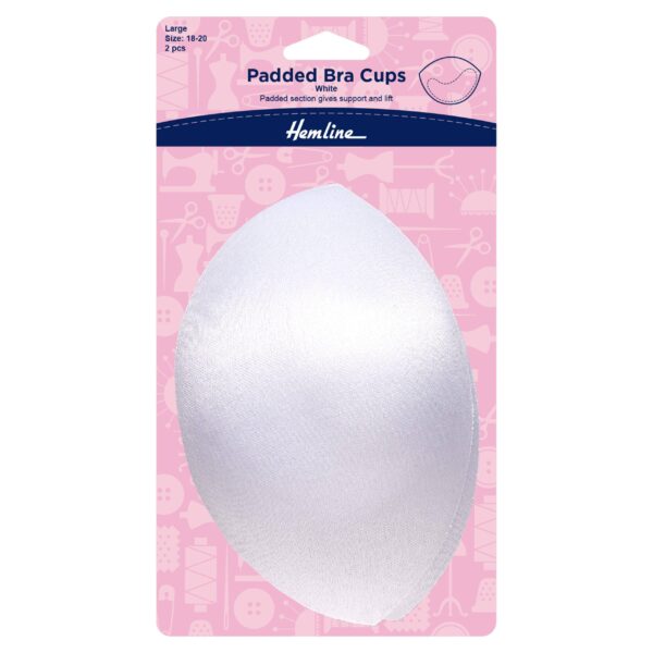 Bra Cups - Padded - White