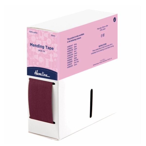 Fabric Mending Tape (Iron-on)- per 1m - Various Colours - Image 5