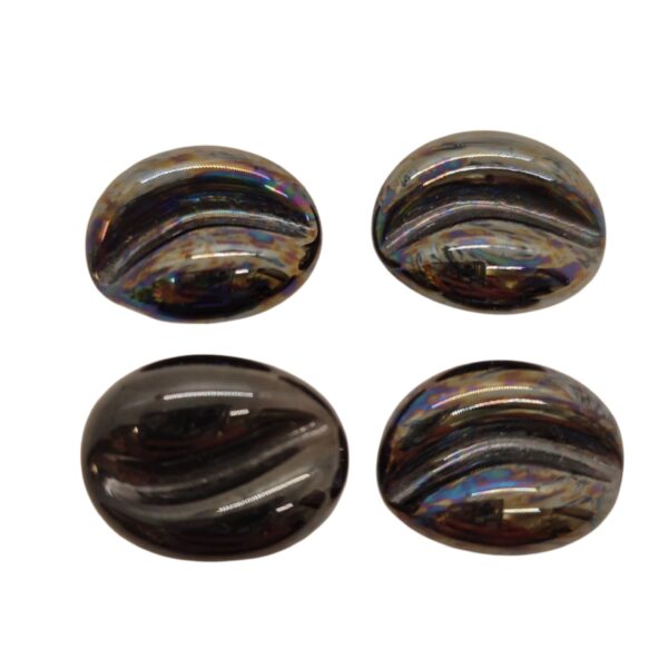 Lionel Nichols - Vintage Glass Coffee Bean Buttons