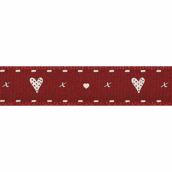 Ribbons - Rustic Heart- 15mm - Image 3
