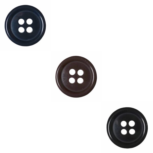Buttons - Plain 4-Hole Suit - All Colours & Sizes