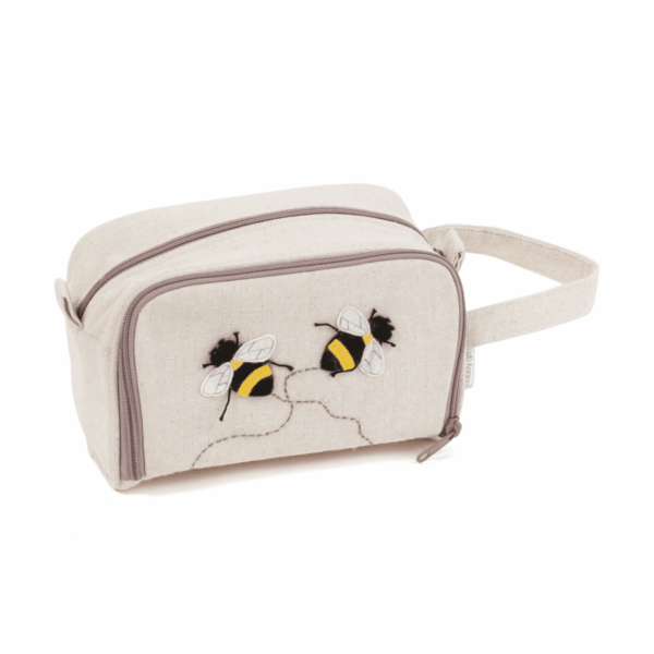 Crochet Bag - Embroidered Appliqué Bee Design