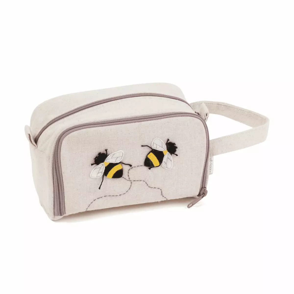 Crochet Bag - Embroidered Appliqué Bee Design