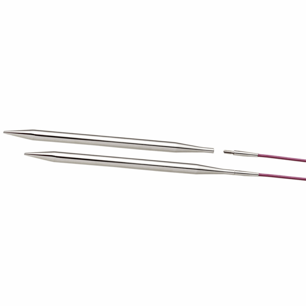 Knitting Needles Interchangeable Circular Metal Points & Cables