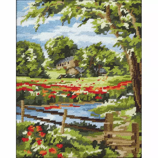 Anchor Threads Needlepoint Tapestry Kit: Summer Scene - Image 2
