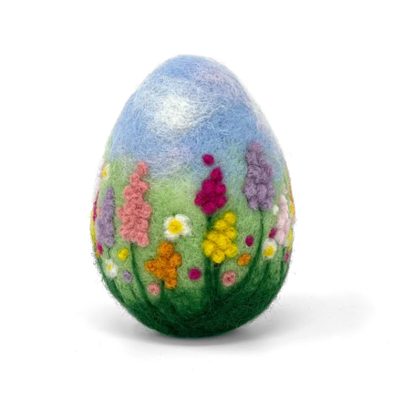 Country Garden Egg - Needle Felting Kit - Crafty Kit Company