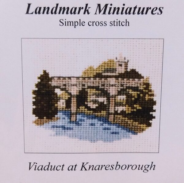 Viaduct at Knaresborough - Counted Cross Stitch Kit - Landmark Miniatures