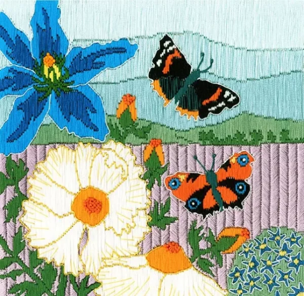 Bothy Threads - Silken Scenes - Butterfly Meadow - Long Stitch