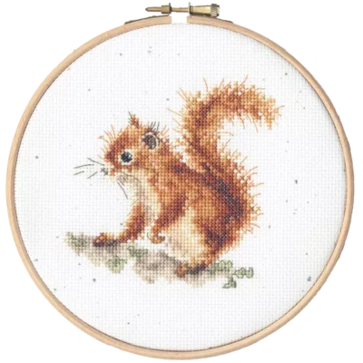 Acorns (Squirrel) – Wrendale Designs Counted Cross Stitch Kits - Bothy Threads