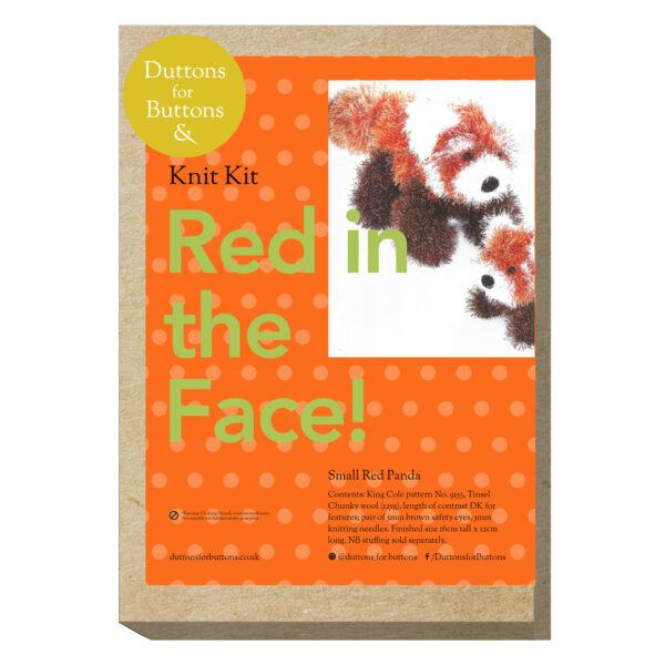 Knit Kits - Red in The Face - Red Panda