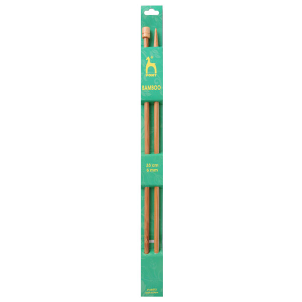 Knitting Needles - Straight Single Ended - Bamboo