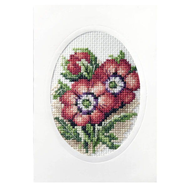 Pre-printed Cross Stitch Greetings Card Kits - Orchidea - Image 6