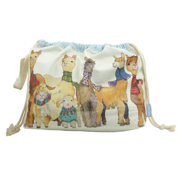 Alpaca & Friends - Drawstring Project Bag - Emma Ball