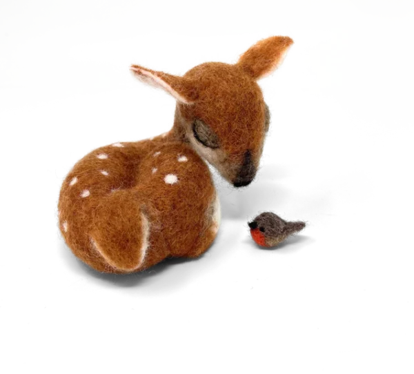 Sleepy Fawn - Needle Felting Kit - Crafty Kit Company