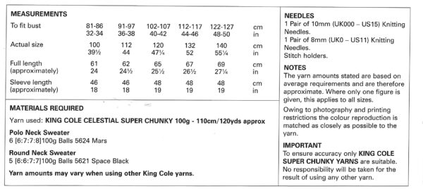Celestial Super Chunky Knitted Jumper Bundle - Image 2