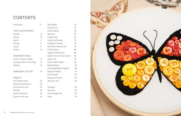 Embroidery with Buttons - Weekend Makes by Rosemary Drysdale - Image 3