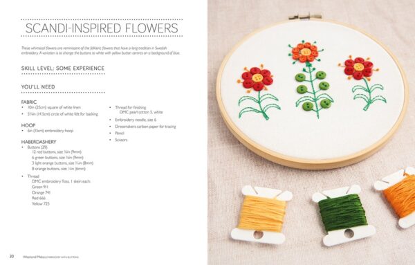 Embroidery with Buttons - Weekend Makes by Rosemary Drysdale - Image 7