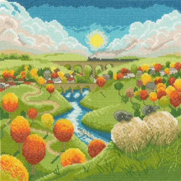 Watching The World Go By - Lucy Pittaway - Counted Cross Stitch Kit - Bothy Threads