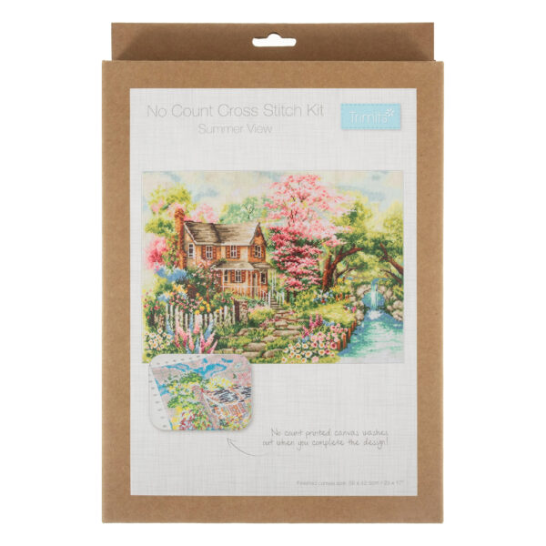 Summer View- Printed Cross Stitch Kit