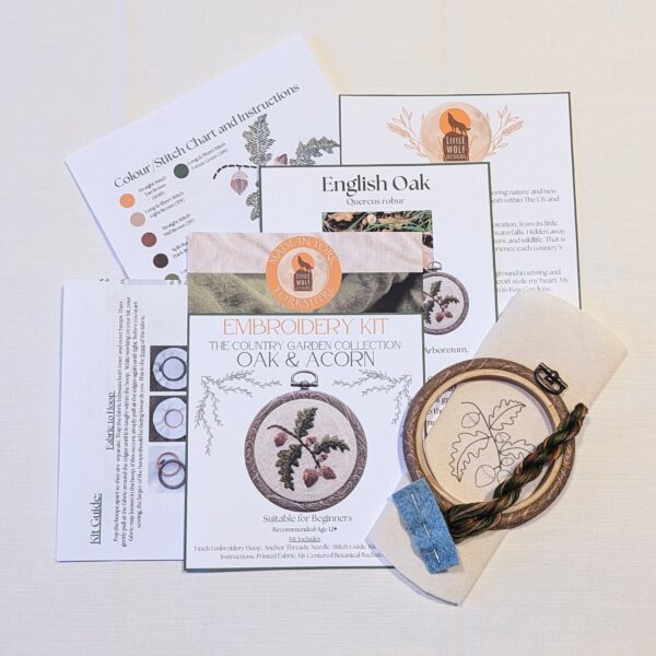 Botanical Embroidery Kits by Little Wolf Designs - Various Designs - Image 2
