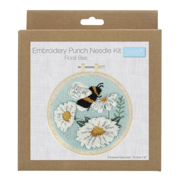 Punch Needle Kit - Cotton - Bee & Flowers