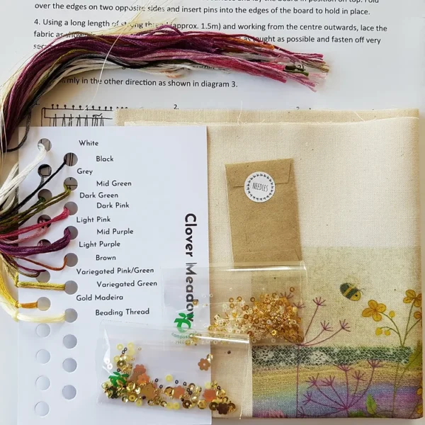 Clover Meadow - Embroidery Kit - Beaks and Bobbins - Image 2