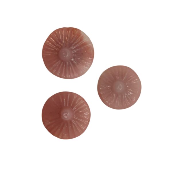 Lionel Nichols - Vintage Glass Pink Tops Buttons