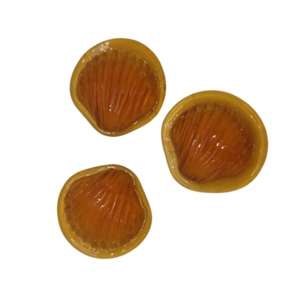 Lionel Nichols - Vintage Glass Yellow Shell Buttons