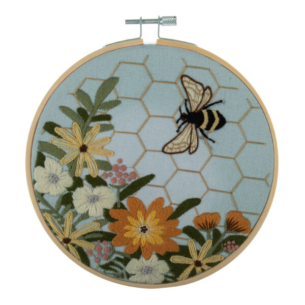 bee embroidery kit
