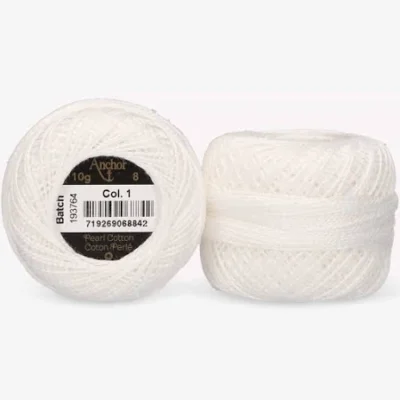 anchor cotton pearl white