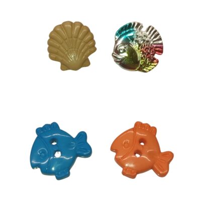 Aquatic Marine Life Buttons - Various Designs
