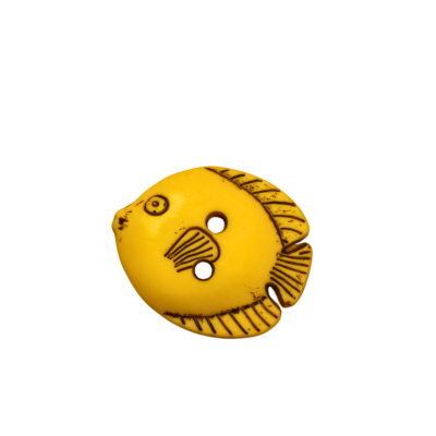 yellow fish button
