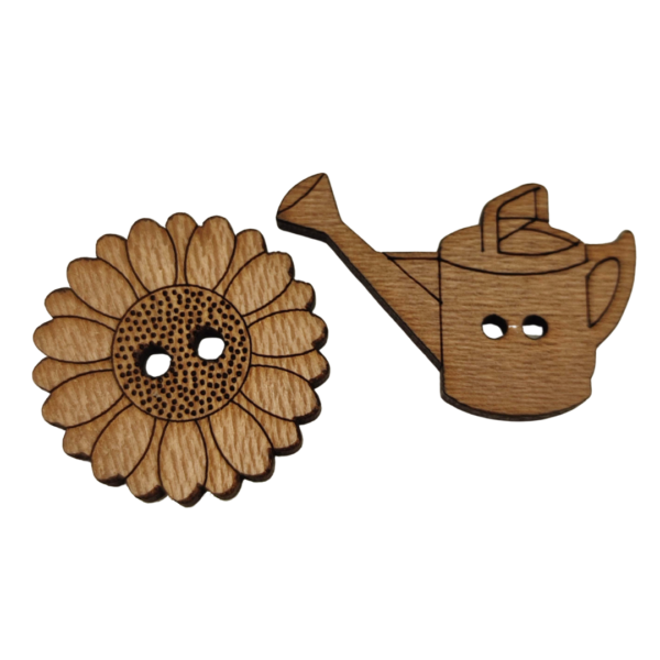 Wood Character Buttons – Various Sizes & Shapes - Image 2
