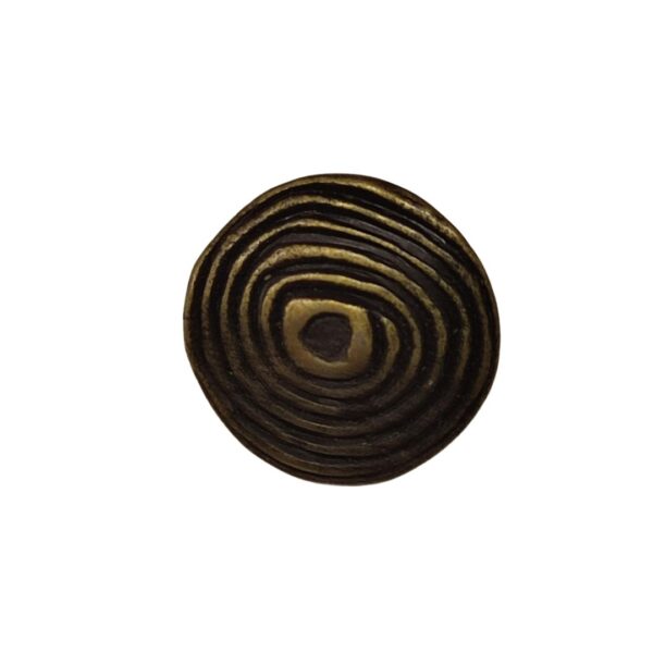 Metal Swirl Button - Gold, Silver and Brass - 15mm - Image 2