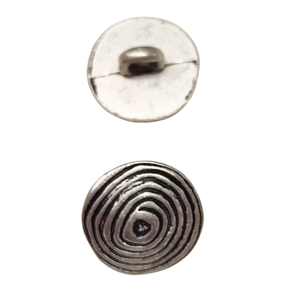 metal swirl button